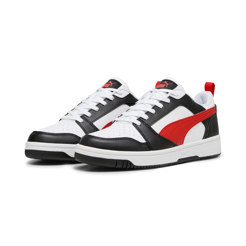 MEN'S PUMA REBOUND V6 LOW PUMA REBOUND TRAINERS - WHITE RED